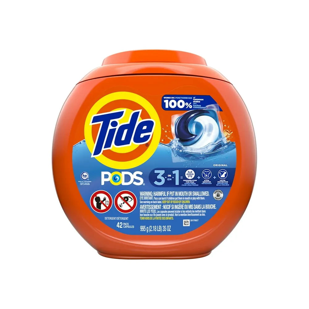 Tide PODS Laundry Detergent Soap Pacs Original 34oz (Pack of 4)