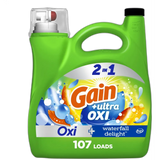 Gain Liquid Detergent Waterfall Delight 107-Loads 154 oz (Pack of 4)
