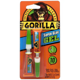 Gorilla Super Glue Gel Two 3 Gram Tubes Clear 0.22Oz (Pack Of 10)