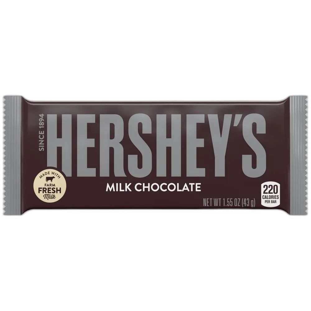 HERSHEY S Milk Chocolate Candy Bar Full Size 1.55 oz (Pack of 432)