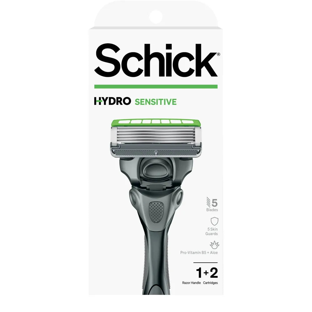 Schick Hydro Skin Comfort Sensitive Razor And 2 Refills 2.4oz (Pack of 12)