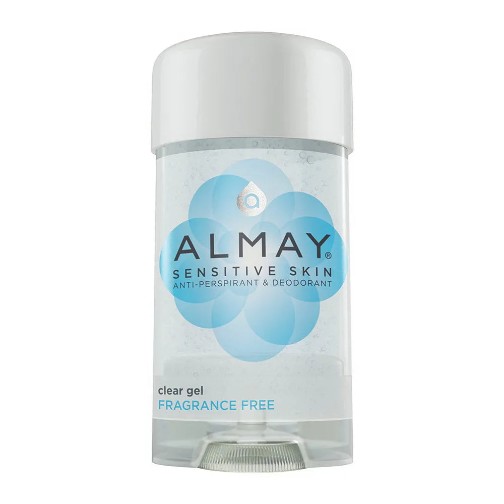 Almay Anti-Perspirant And Deodorant Sensitive Skin Clear Gel Fragrance Free 2.25Oz (Pack of 24)