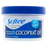 Softee Coconut Oil Repairing Scalp Care Daily Conditioner 3 Oz. Textured Hair (Pack of 6)