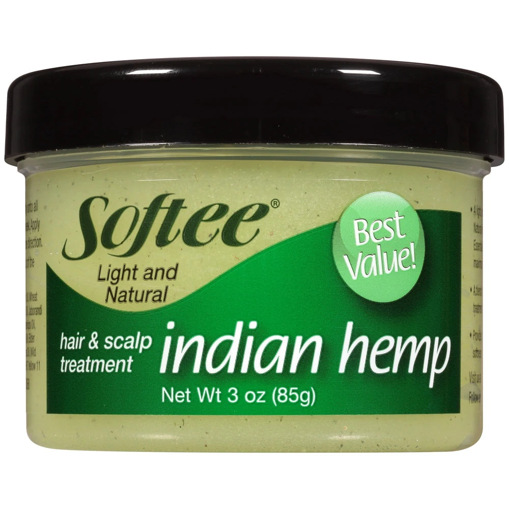 Softee Indian Hemp Hair & Scalp Treatment 3 Oz. Jar (Pack of 6)