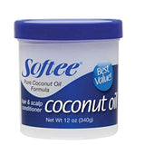 Softee - Coconut Oil Hair Scalp Conditioner- 12 Oz  (Pack of 12)