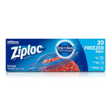 Ziploc Pint Food Storage Freezer Bags With Grip n Seal Technology 185.44 (Pack of 12)