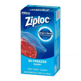 Ziploc Freezer Quart Bags With Grip 'N Seal Technology (Pack Of 9)