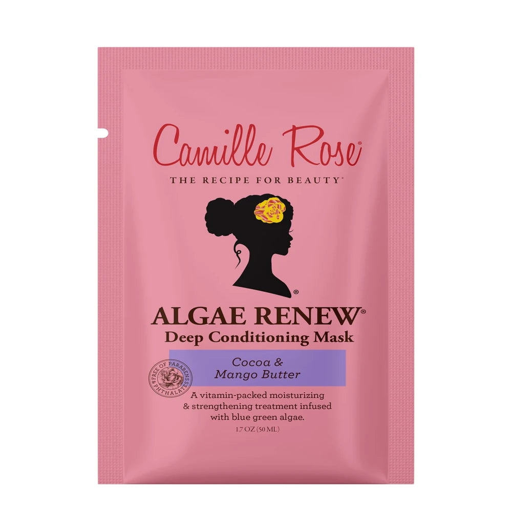 Camille Rose Algae Renew Strengthen & Nourish All Ages Deep Conditioner with Blue Green Algae & Mango Butter- 1.7 fl oz (Pack of 72)