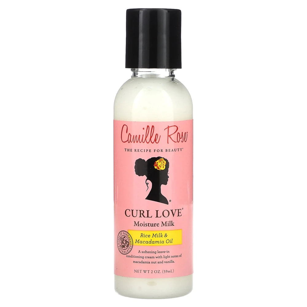 Camille Rose - Curl Love Moisture Milk Rice Milk and Macadamia Oil 2 Oz (Pack of 12)