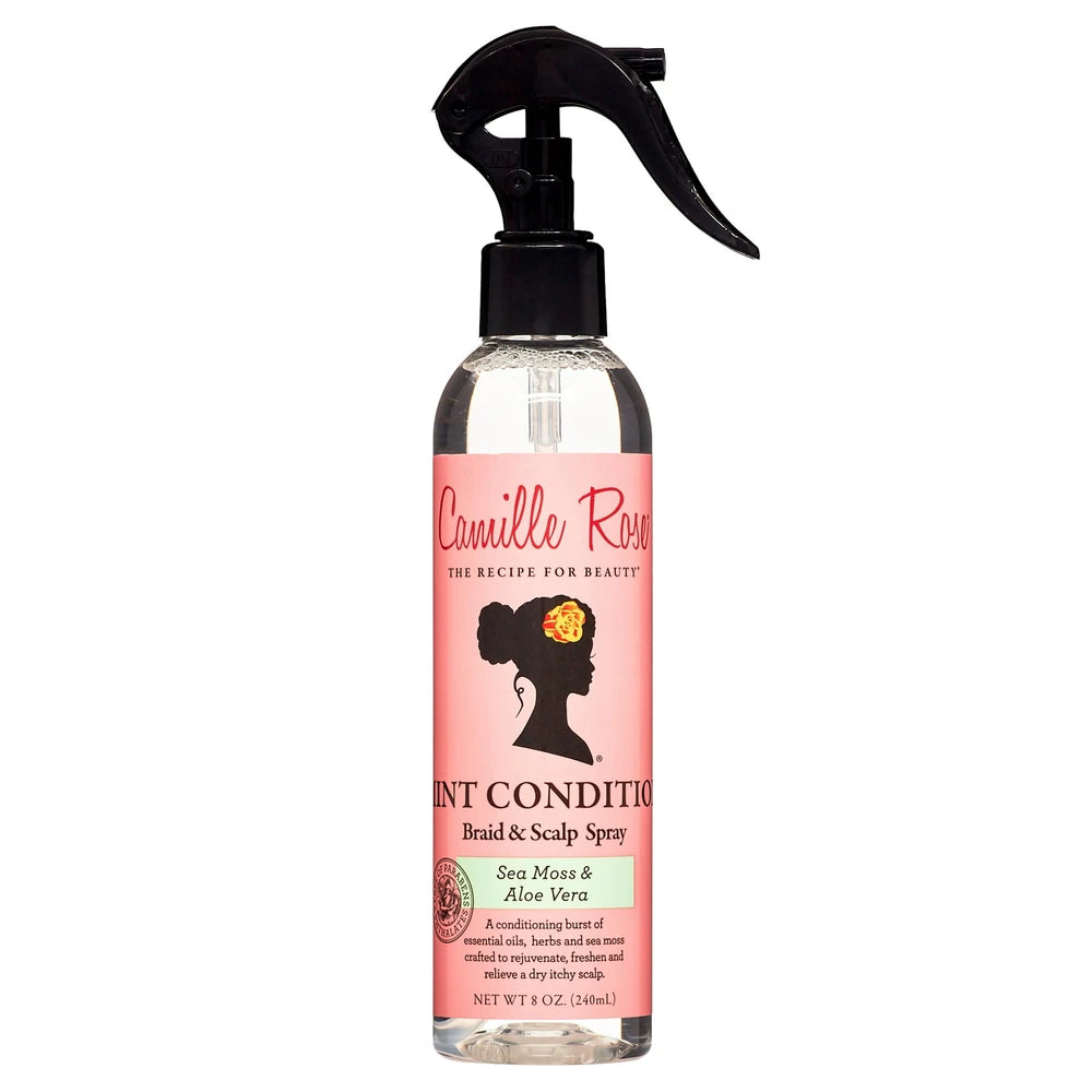 Camille Rose Mint Condition Relieve & Refresh Braid & Scalp Spray with Sea Moss & Aloe Vera - 8 fl oz (Pack of 6)