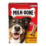 Milk Bone Crunchy Texture Snacks for Medium Dogs Teeth Clean 24Oz (Pack of 12)