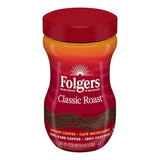 Folgers Classic Roast Instant Coffee Crystals 8Oz (Pack of 6)