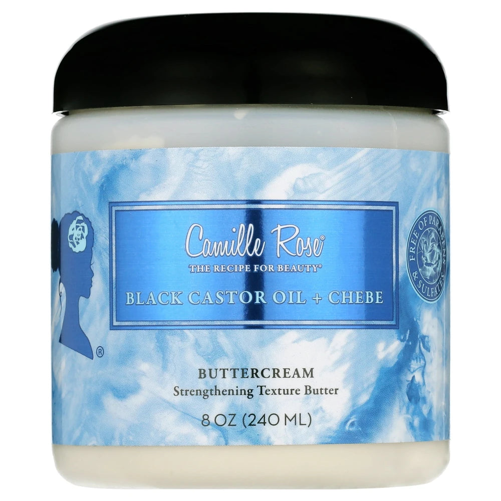 Camille Rose Black Castor Oil + Chebe Buttercream - 8oz (Pack of 6)