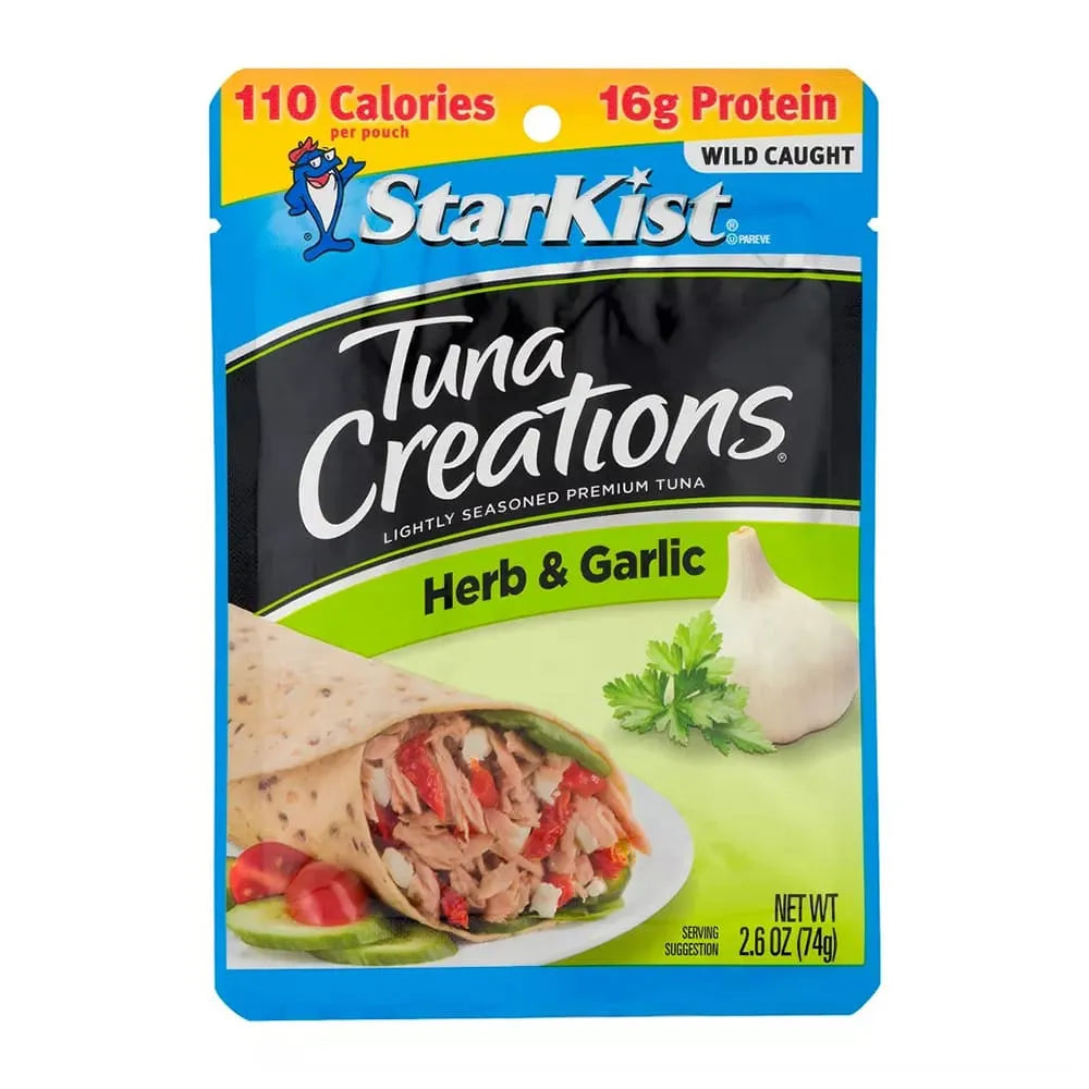 StarKist Tuna Creations Herb And Garlic Pouch 2.6Oz (Pack of 24)
