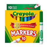 Crayola Broad Line Markers Classic Colors10 Count 3.2oz (Pack of 24)