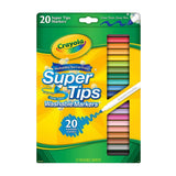 Crayola Super Tips Markers Washable Markers 20 Count 7oz (Pack of 24)