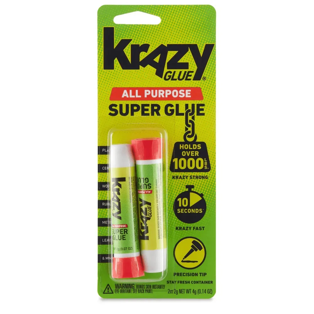 Krazy Glue Kg517 Instant Krazy Glue All Purpose Tube 2 Count 0.14Oz (Pack Of 48)