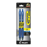 Pilot G2 Premium Gel Roller Pens Fine Point 0.7 mm Blue Ink 0.634oz (Pack of 144)