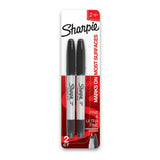Sharpie 2Pk Permanent Markers Twin Tip Black 0.32Oz (Pack Of 48)