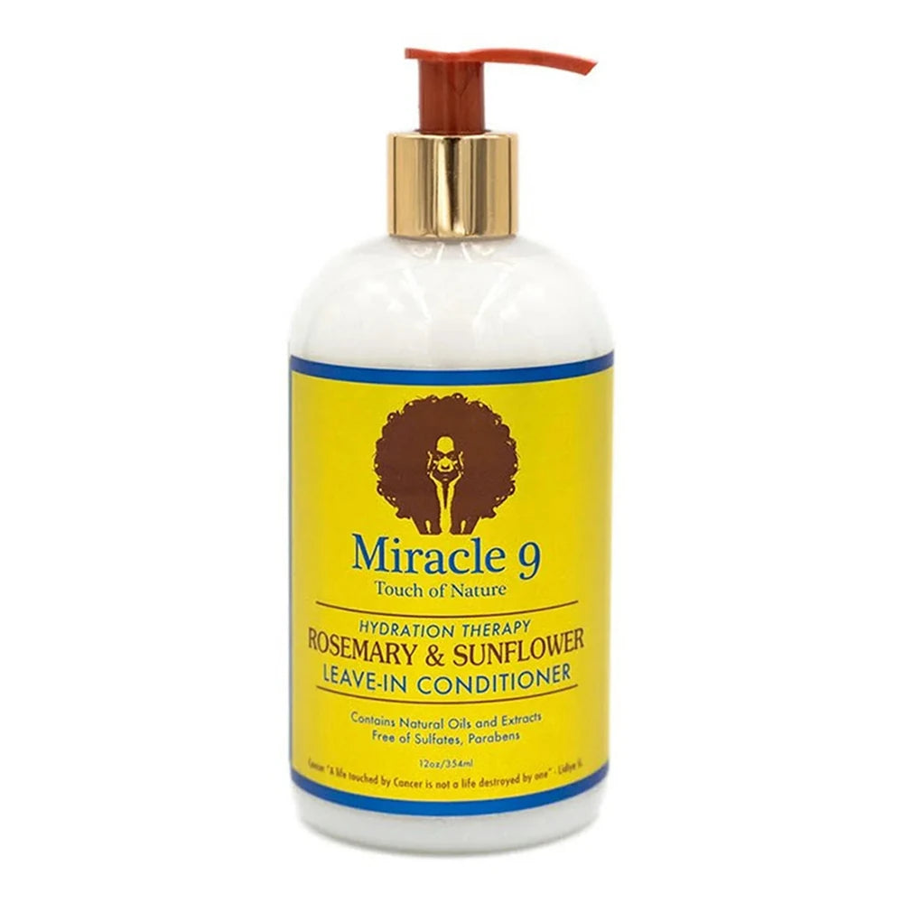 MIRACLE 9 ROSEMARY & SUNFLOWER LEAVE-IN CONDITIONER 12 Oz (Pack of 6)