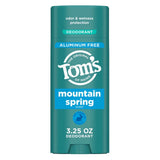 Toms of Maine Mountain Spring Deodorant 3.25Oz (Pack of 12)
