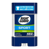 Right Guard Sport Antiperspirant Deodorant Gel Fresh Scent 3Oz (Pack of 12)