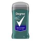 Degree Men Deodorant Stick Silver Ion Technology Invisible Stick Artic Edge 3Oz (Pack of 12)
