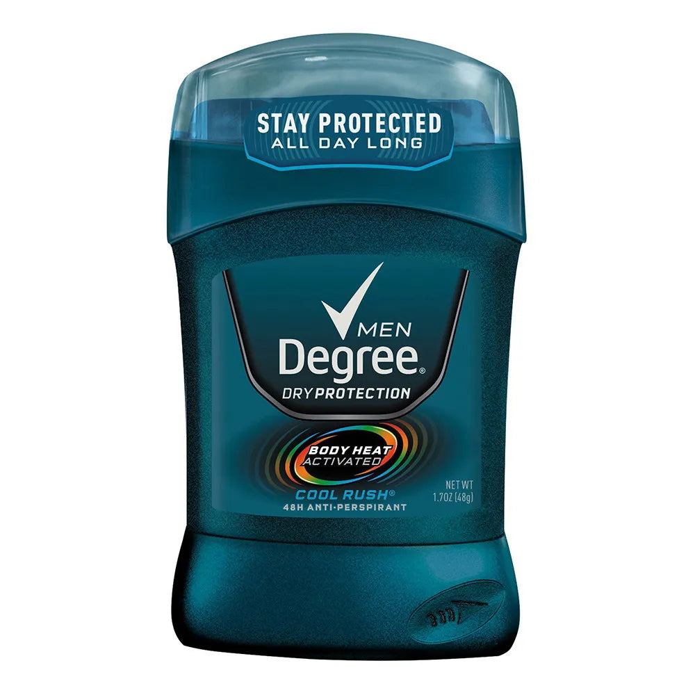 Degree Dry Protection Cool Rush Antiperspirant Deodorant for Men 1.7Oz (Pack of 12)
