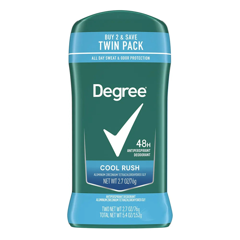 Degree Men Antiperspirant Deodorant Stick Cool Rush 2.7Oz (Pack of 6)