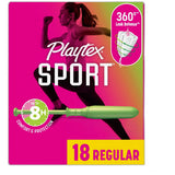 Playtex Regular Sport Tampons Unscented18 Ea 5.76oz (Pack of 12)