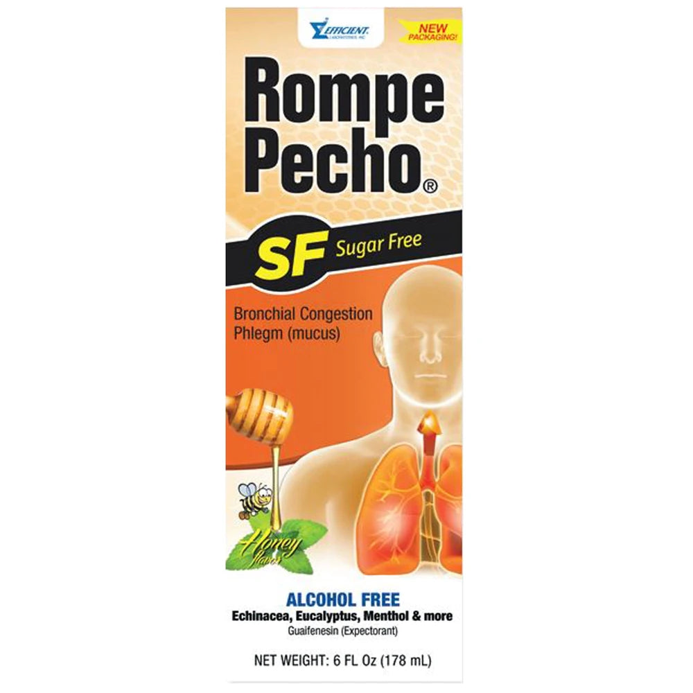Rompe Pecho - Sf Cough Syrup Fo 6.Oz(Pack of 24)