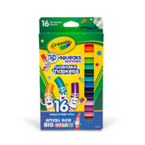 Crayola Pip-Squeaks Washable Skinnies Set 16-Colors 3.52oz (Pack of 24)