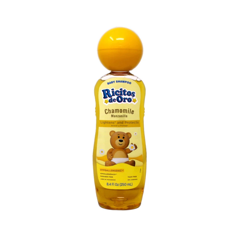 Ricitos de Oro Grisi Chamomile Clarifying Daily Shampoo with Pop-Up Rattle Cap 8.4. Oz (Pack of 24)
