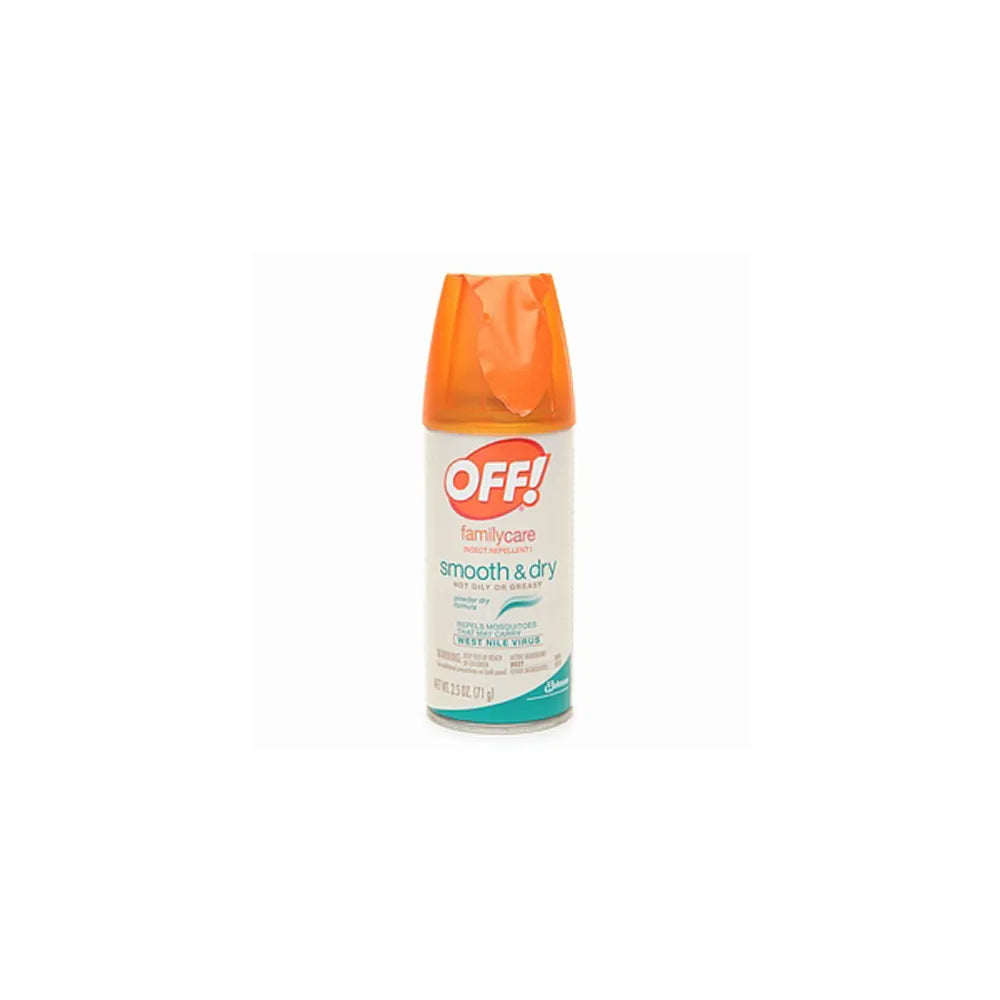 Off Familycare Smooth And Dry Aerosol Insect Repellent 2.5Oz (Pack of 12)