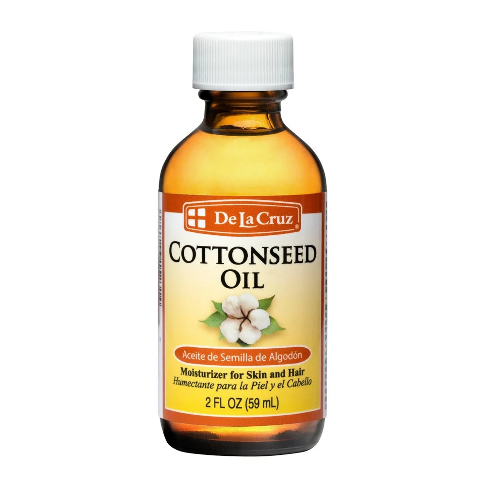 De La Cruz Cottonseed Oil 2 oz (Pack of 12)