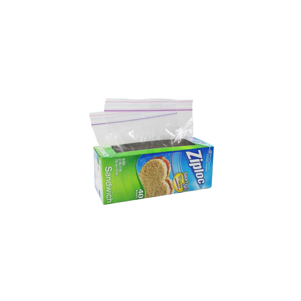 Johnson Ziploc Sandwich Bags 40 (Pack Of 12)