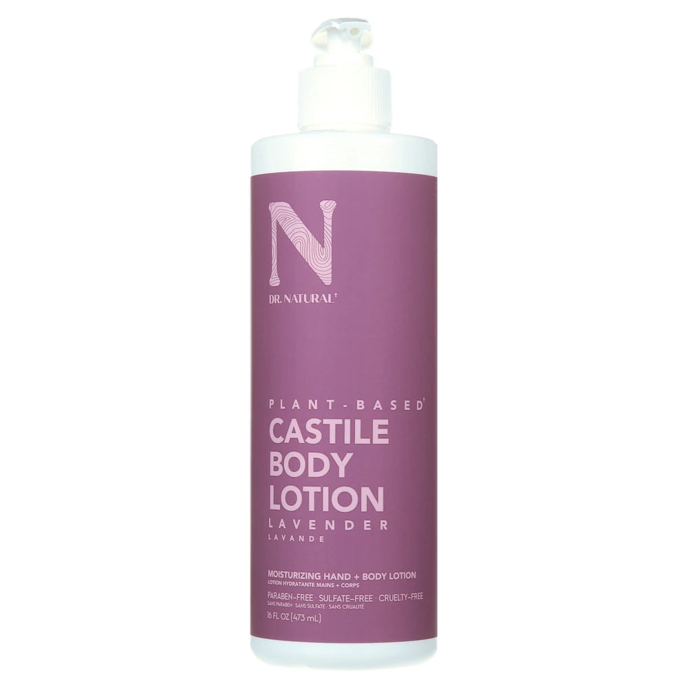 Dr. Natural Castile Body Lotion Lavender 16. Oz (Pack of 6)