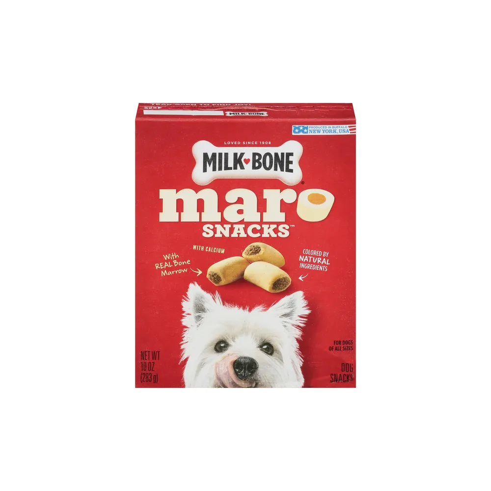 Milk-Bone MaroSnacks Small Dog Treats With Bone Marrow 10 Ounces (Pack of 12)