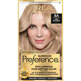 Loreal Superior Preference Hair Color 8A Ash Blonde1 Ea 8Oz (Pack Of 12)