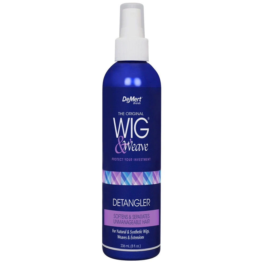 Wig & Weave Detangler and Leave In Conditioner for Natural and Synthetic Hair 8 Oz (Pack of 6)