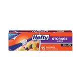 Hefty Gallon Food Storage Slider Bag 6.88Oz (Pack of 9)