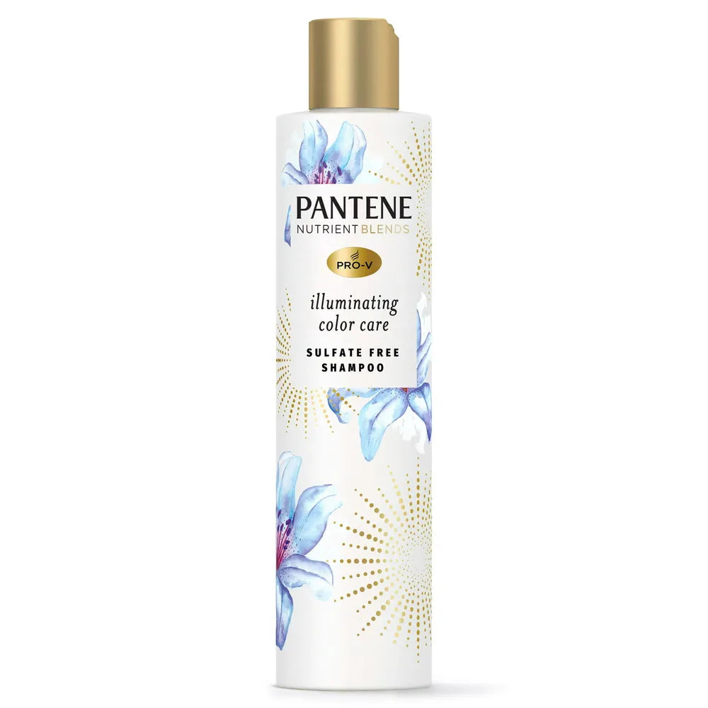 PANTENE Illuminating Color Care Shampoo with Biotin 9.6 Ounce (Pack of 4)