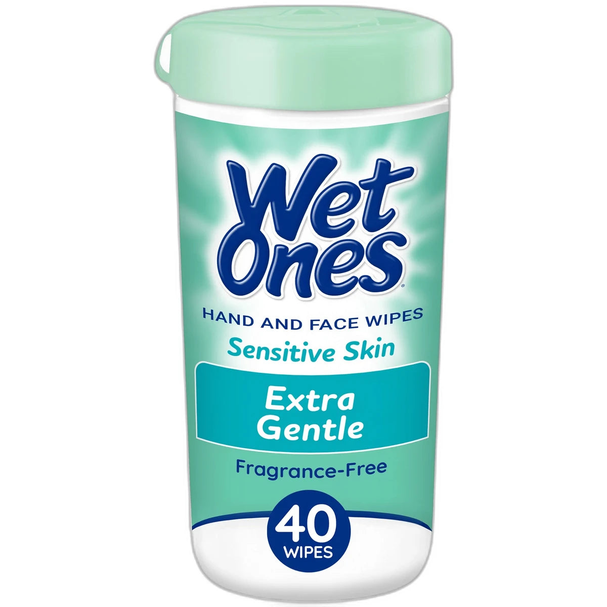 Wet Ones Sensitive Skin Extra Gentle Hand Wipes Hypoallergenic 0.64Oz (Pack Of 12)