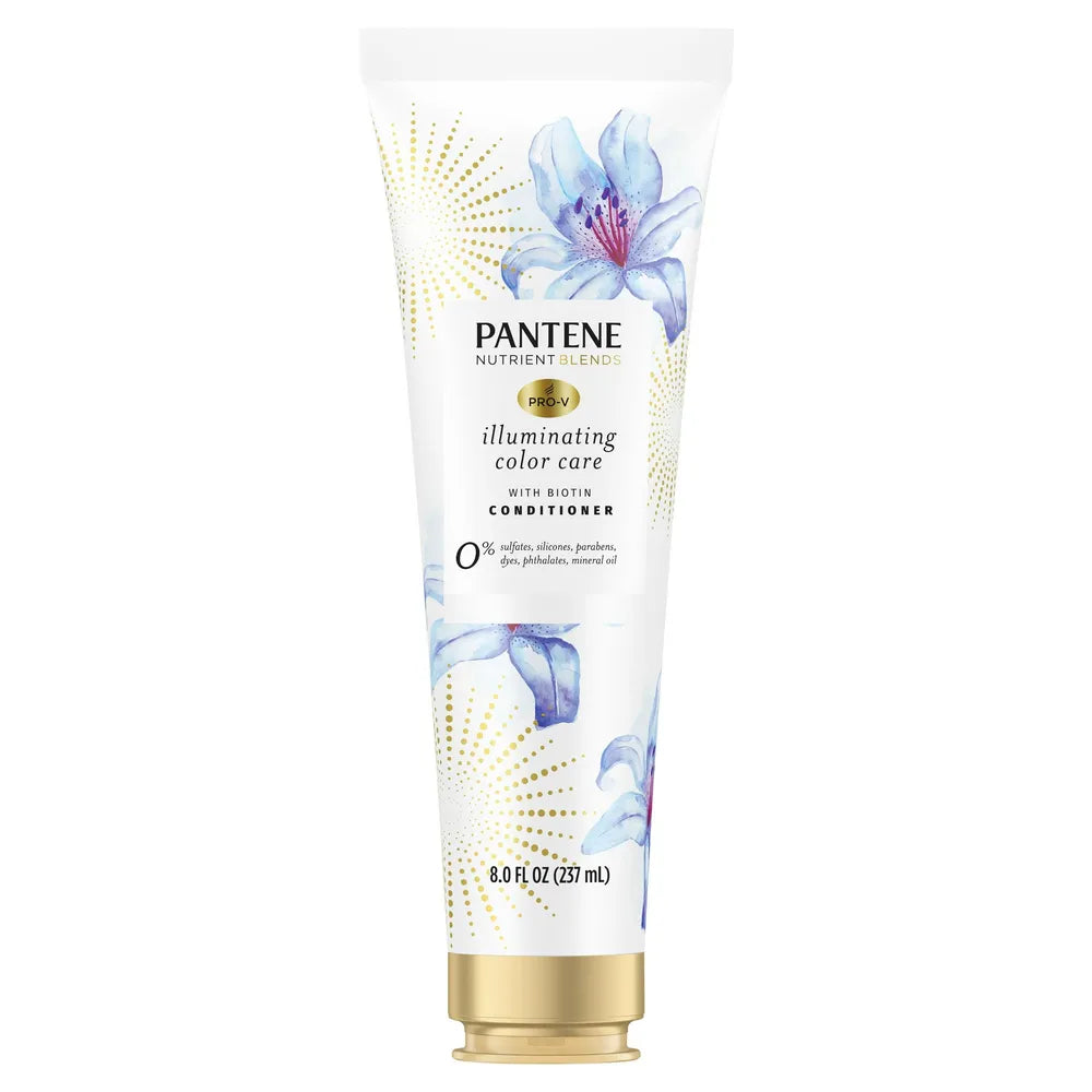 Pantene PRO-V Nutrient Blends illuminating color care conditioner with biotin 8 Oz (Pack of 12)