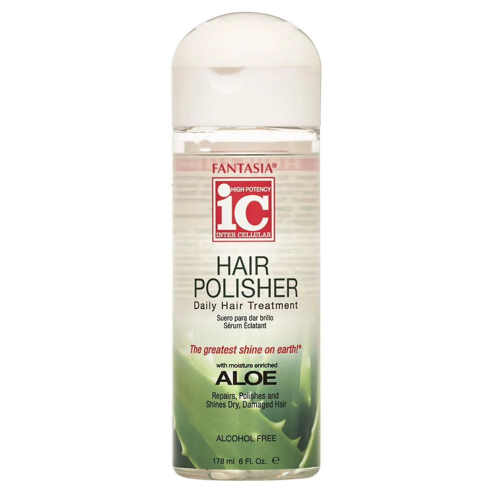 Fantasia High Potency IC Hair Polisher, Aloe Enriched 6 oz. All Hair Types- (Pack of 6)