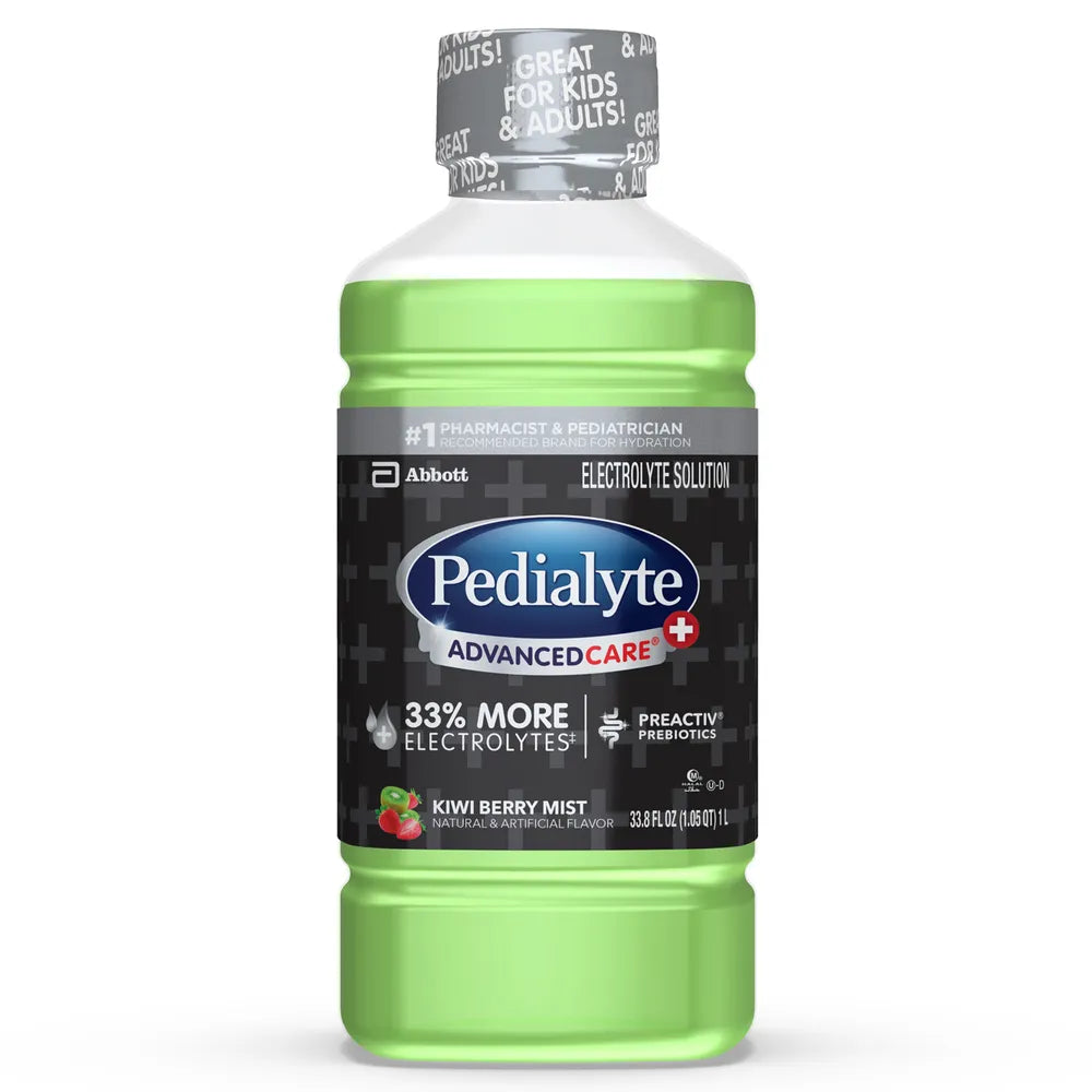 Pedialyte AdvancedCare Plus Kiwi Berry 33.8 oz (Pack of 4)