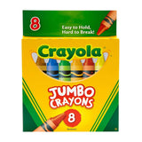 Crayola Crayons Jumbo 8Ct Peggable Tuck BoxBin389 3.04oz (Pack of 24)