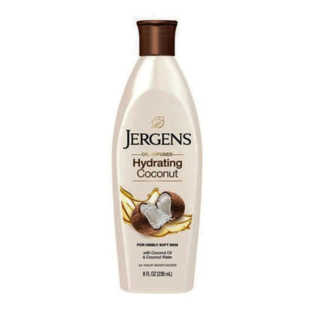 Jergens Hand and Body Lotion Hydrating Coconut Body Lotion 8 Oz (Pack of 6)