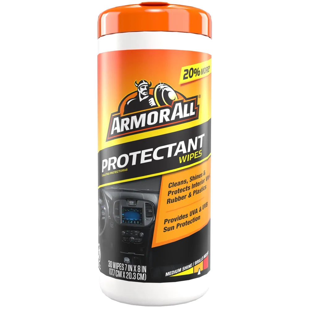 Armor All Car Interior Protectant Wipes, 30 Count (Pack of 6)