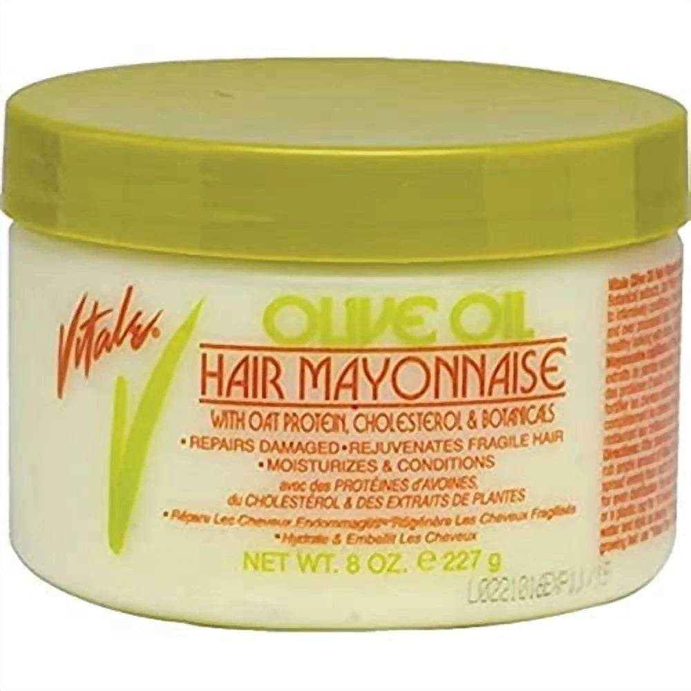 Vitale Olive Oil Hair Mayonnaise 8 Oz (Pack of 12)